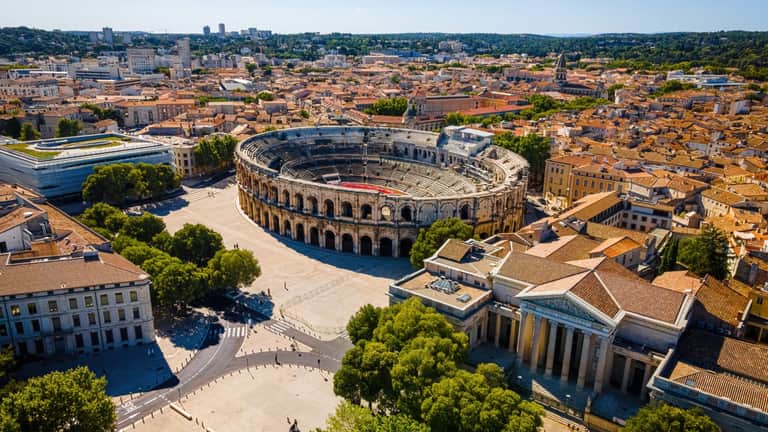 Vue de Nîmes